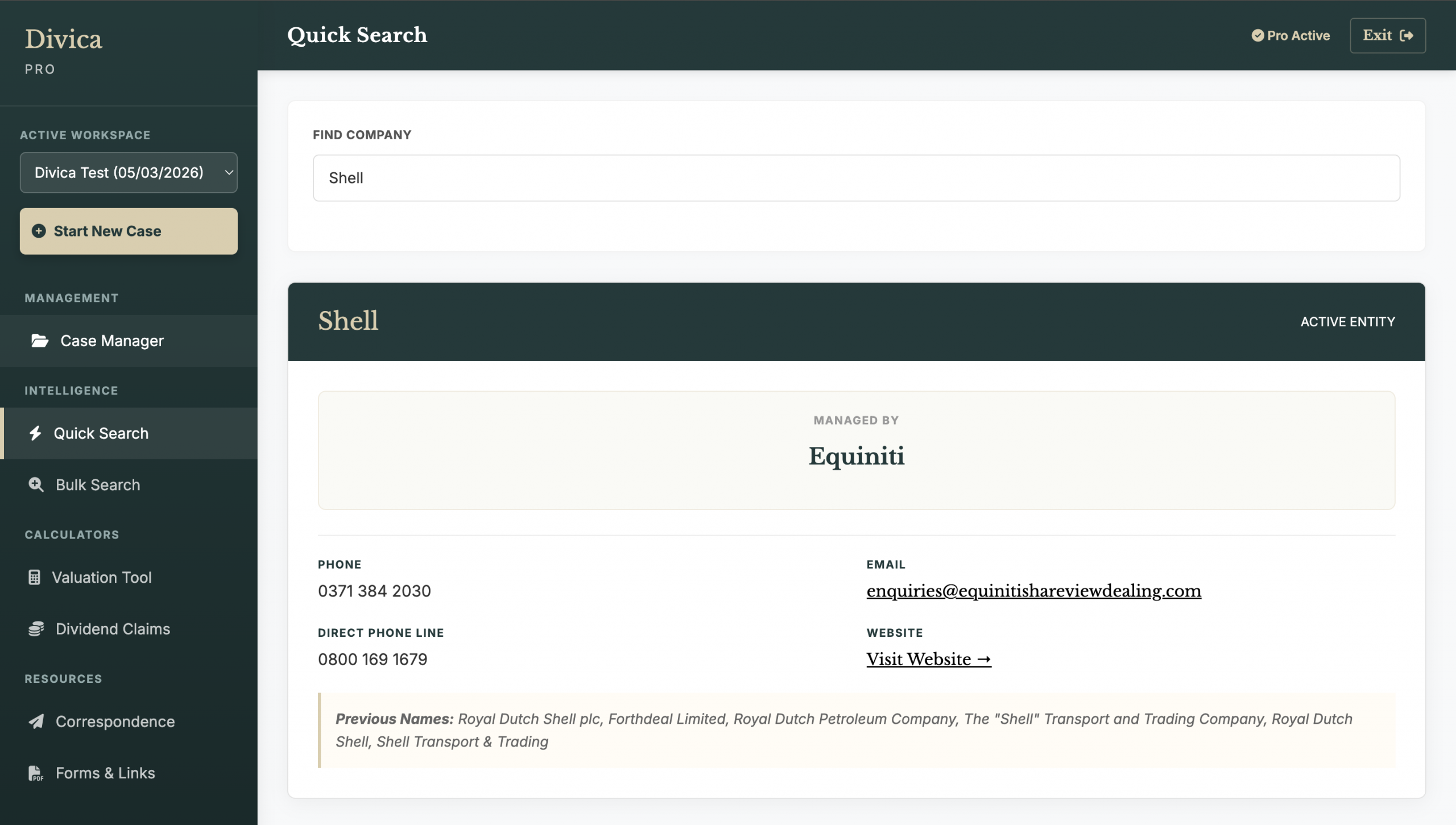 Quick Search